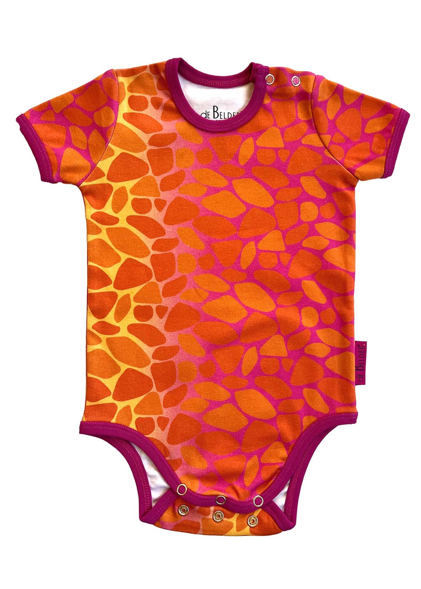Short Sleeve Apollo Fuchsia Baby Bodysuit